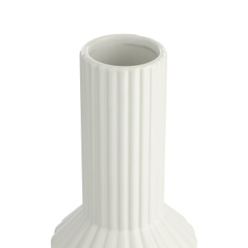 Vaza decorativa ceramica HIRADO, alb, 421022 - 1