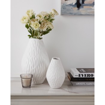 Vaza decorativa ceramica MALBAIE, alb, 421019 - 1