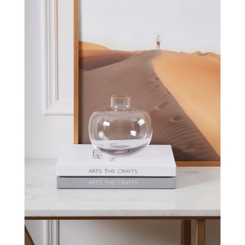 Vaza decorativa sticla SIRANANA, transparent/auriu, 421214 - 1