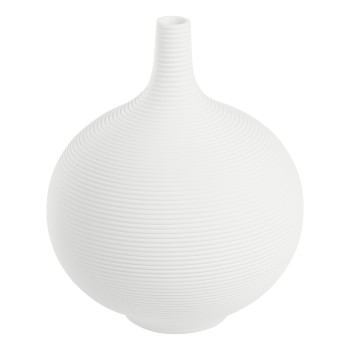 Vaza decorativa ceramica MITANE, alb, 421243 - 1