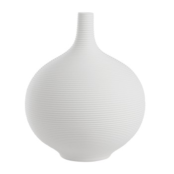 Vaza decorativa ceramica MITANE, alb, 421243 - 1