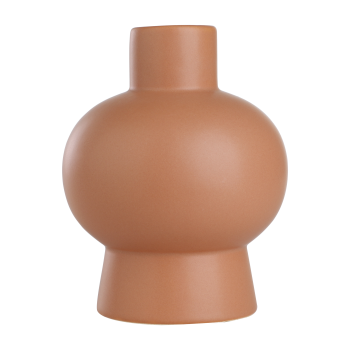 Vaza decorativa ceramica ANJABE, maro ruginiu, 421252
