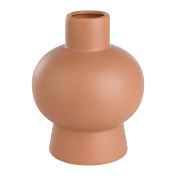 Vaza decorativa ceramica ANJABE, maro ruginiu, 421252 - 1