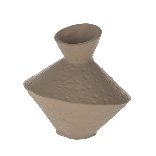 Vaza decorativa aluminiu CANTILAN, nisipiu, 421156 - 1