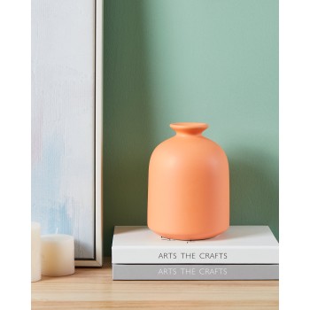 Vaza decorativa ceramica ANJABE, portocaliu, 421248 - 1