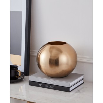 Vaza decorativa aluminiu ABUCAY, alama, 421049 - 1