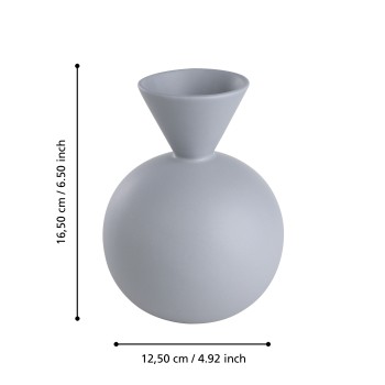 Vaza decorativa ceramica ANJABE, albastru, 421253 - 1