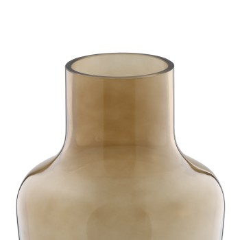 Vaza decorativa sticla SIRANANA, maro, 421216 - 1