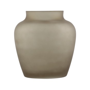 Vaza decorativa sticla ASINDRO, maro, 421205 - 1