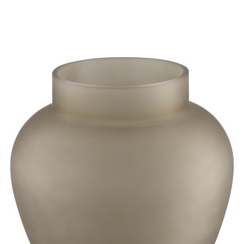 Vaza decorativa sticla ASINDRO, maro, 421205 - 1