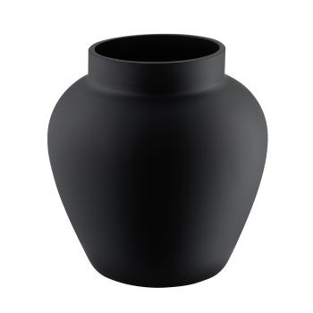 Vaza decorativa sticla ASINDRO, negru, 421206
