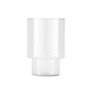 Vaza decorativa sticla DELNITE, transparent, 421074