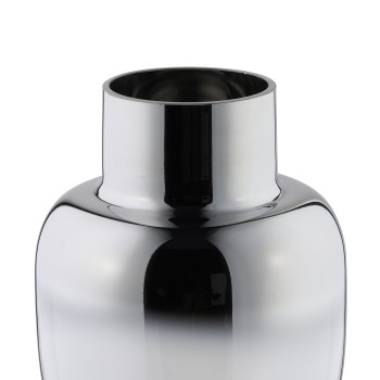 Vaza decorativa sticla SIRANANA, transparent argintiu, 421236 - 1