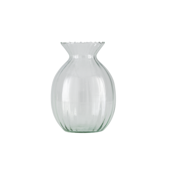 Vaza decorativa sticla DELNITE, transparent, 421083
