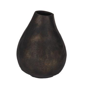 Vaza decorativa aluminiu TALACOGON, negru/cupru, 421167