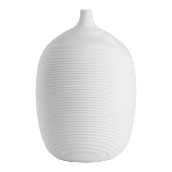 Vaza decorativa ceramica MITANE, alb, 421263