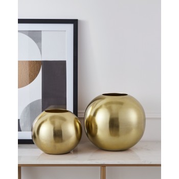 Vaza decorativa aluminiu ABUCAY, alama matisata, 421048 - 1