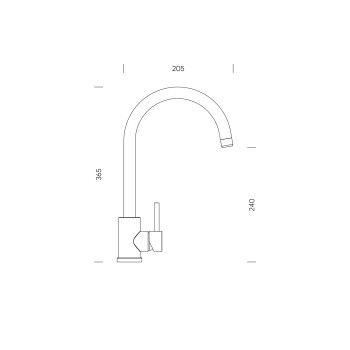 Baterie bucatarie Schock Prima 533027S, cartus ceramic, finisaj negru