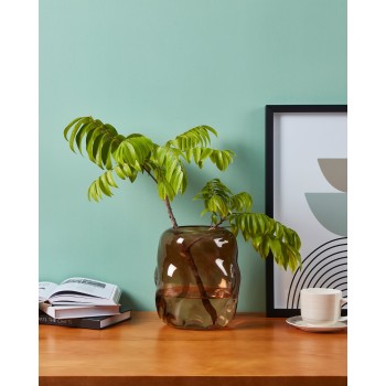 Vaza decorativa sticla MAROSAVA, maro, 421238 - 1