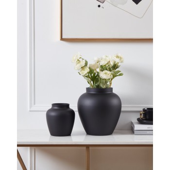 Vaza decorativa sticla ASINDRO, negru, 421209 - 1