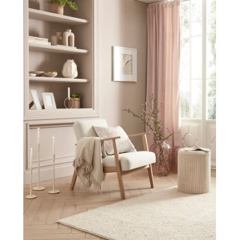 Vaza decorativa aluminiu SAKAI, crem, 421068 - 1