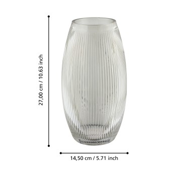 Vaza decorativa sticla AMBALABE, transparent, 421228 - 1