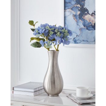 Vaza decorativa aluminiu ABUCAY, nichel, 421053 - 1