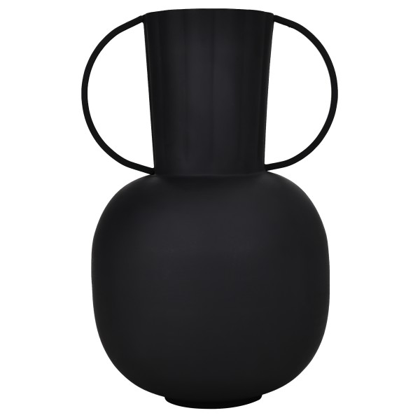 Vaza decorativa otel MIOUSKI, negru, 421067 - 1