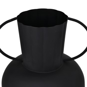 Vaza decorativa otel MIOUSKI, negru, 421067 - 1