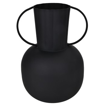 Vaza decorativa otel MIOUSKI, negru, 421067 - 1