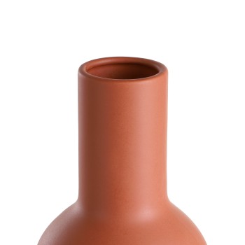 Vaza decorativa ceramica ANJABE, maro ruginiu, 421249 - 1