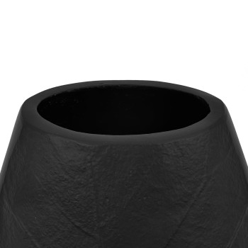 Vaza decorativa aluminiu MIDSALIP, negru, 421137 - 1