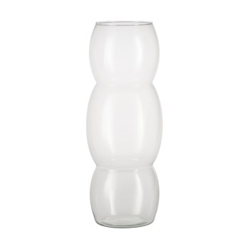 Vaza decorativa sticla DELNITE, transparent, 421089 - 1