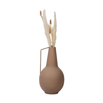 Vaza decorativa din metal MIOUSKI, nisipiu, 421141 - 1