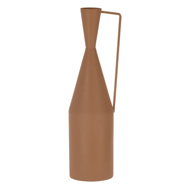Vaza decorativa din metal MIOUSKI, maro ruginiu, 421142 - 1