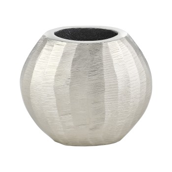 Vaza decorativa aluminiu ABUCAY, nichel, 421042 - 1