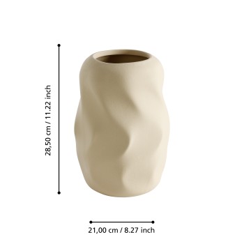 Vaza decorativa ceramica PAYAO, bej, 421122 - 1