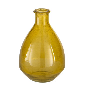 Vaza decorativa sticla PADADA, galben, 421177