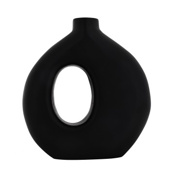 Vaza decorativa lemn de mango MELOBODY, negru, 421264 - 1