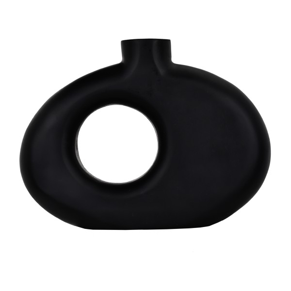 Vaza decorativa lemn de mango MELOBODY, negru, 421265 - 1