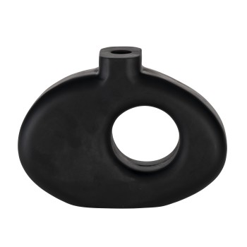 Vaza decorativa lemn de mango MELOBODY, negru, 421265 - 1