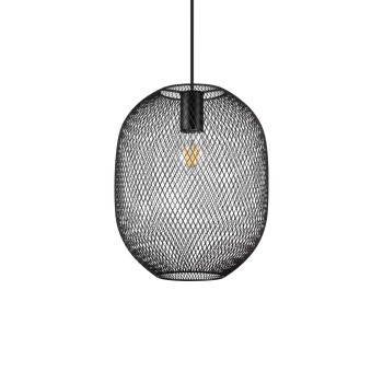 Pendul IDEAL LUX NET D24 328119, montatura si abajur finisaj negru