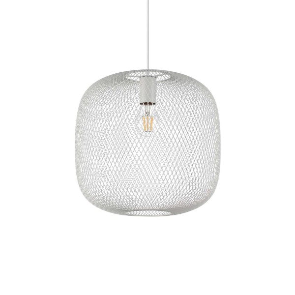 Pendul IDEAL LUX NET D34 328133, montatura si abajur finisaj alb