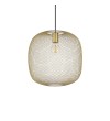 Pendul IDEAL LUX NET D34 317281, montatura si abajur finisaj negru-auriu