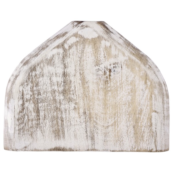 Vaza decorativa lemn MELOBODY, alb/gri, 421276 - 1
