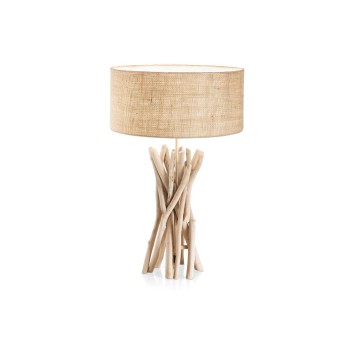 Lampa de masa IDEAL LUX DRIFTWOOD TL1 129570, ramuri lemn natural
