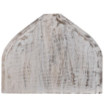 Vaza decorativa lemn MELOBODY, alb/gri, 421277 - 2