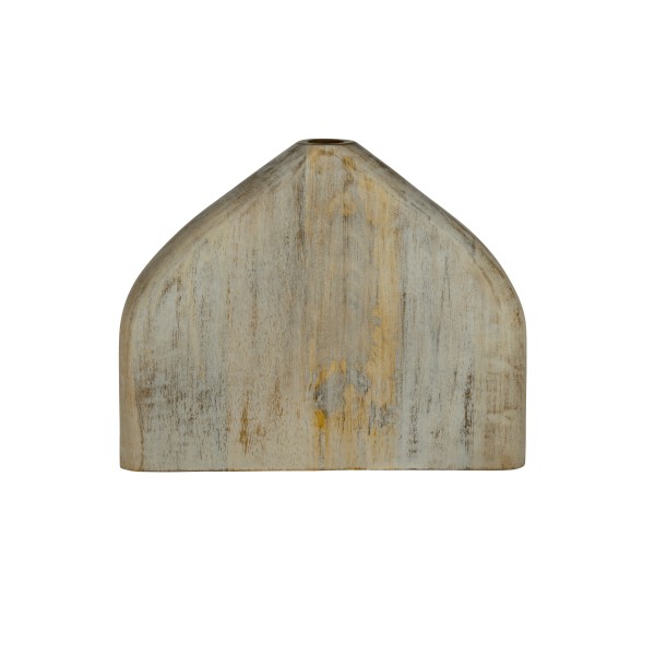 Vaza decorativa lemn MELOBODY, alb/gri, 421277 - 2