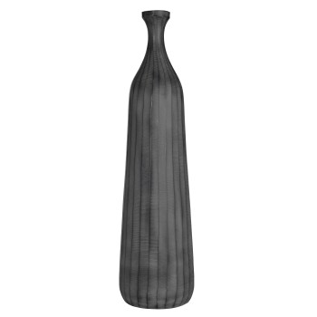 Vaza decorativa aluminiu FANAMBANA, gri inchis, 421283 - 1