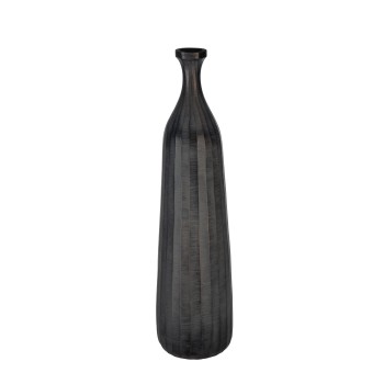 Vaza decorativa aluminiu FANAMBANA, gri inchis, 421283 - 1